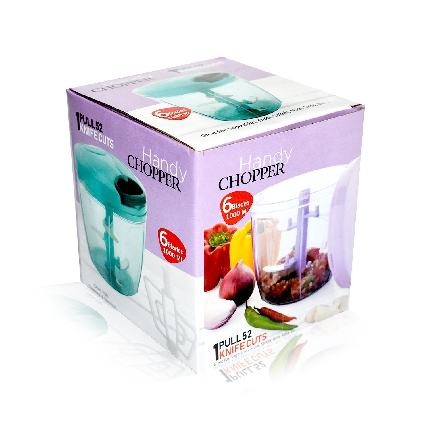 2180 Manual 2in1 Handy 1 Litre Plastic Dori Chopper, Cutter with SS Blades and Whisker Blade (1000 ml) - SkyShopy 2180 Manual 2in1 Handy 1 Litre Plastic Dori Chopper, Cutter with SS Blades and Whisker Blade (1000 ml) - SkyShopy
